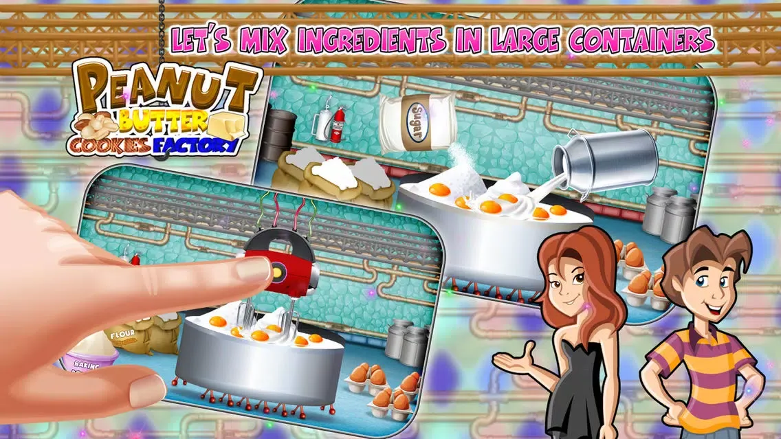 Peanut Butter Cookies Factory – Bake delicious dessert in this cookie maker game স্ক্রিনশট