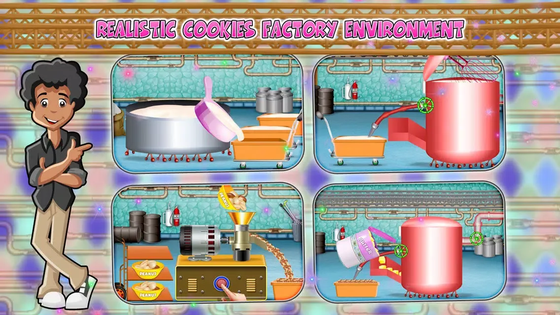 Peanut Butter Cookies Factory – Bake delicious dessert in this cookie maker game স্ক্রিনশট