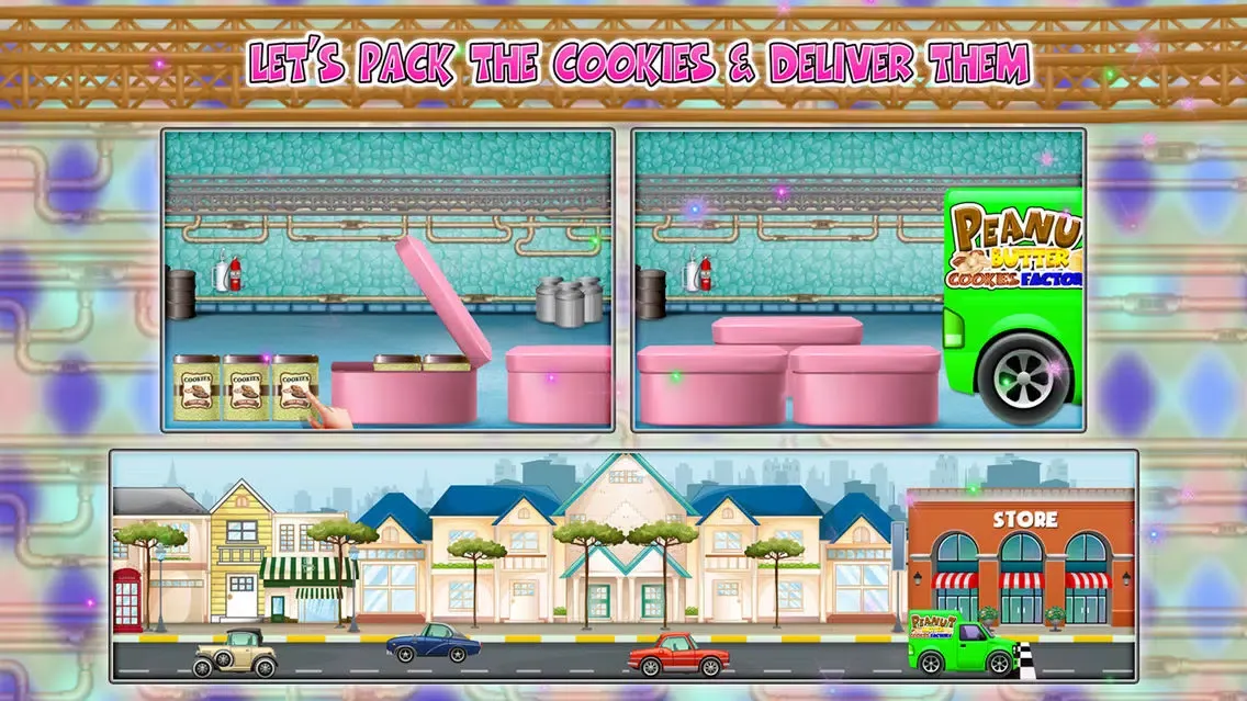 Peanut Butter Cookies Factory – Bake delicious dessert in this cookie maker game স্ক্রিনশট