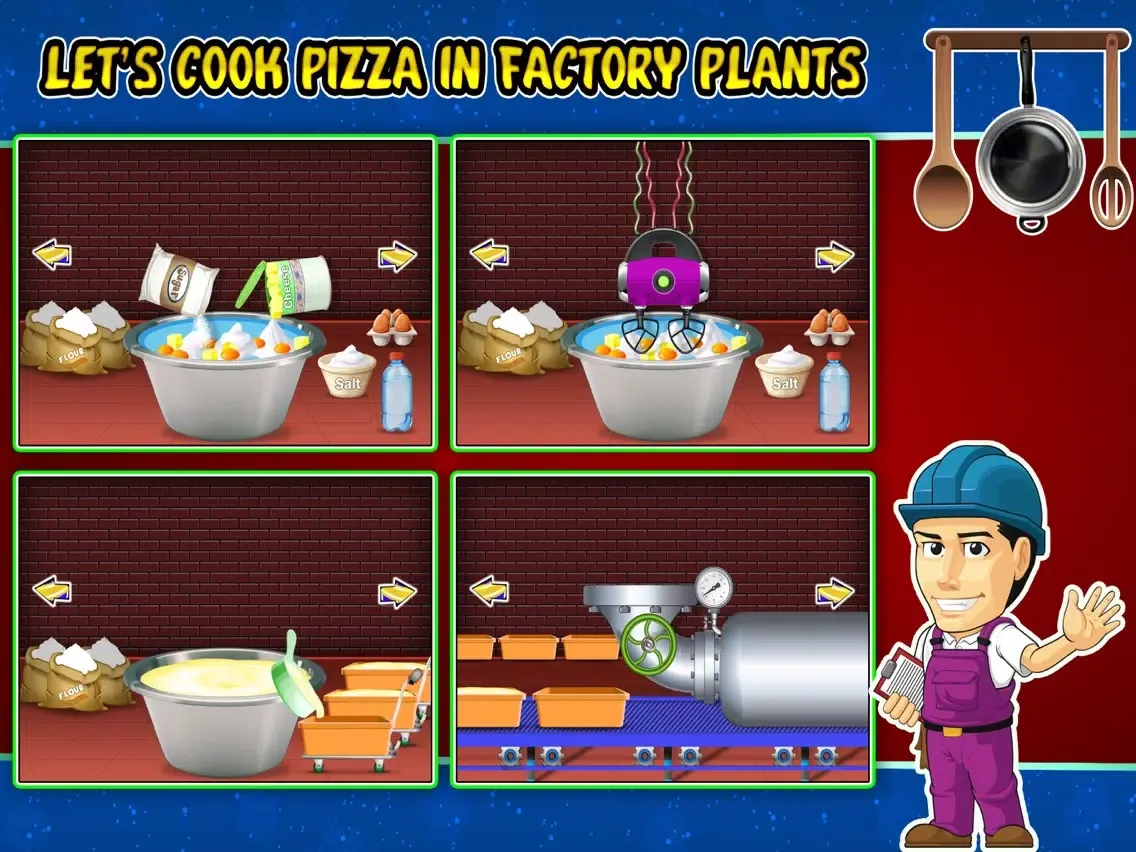 Pizza Factory & Cooking- Crazy Food Maker iPad  스크린샷