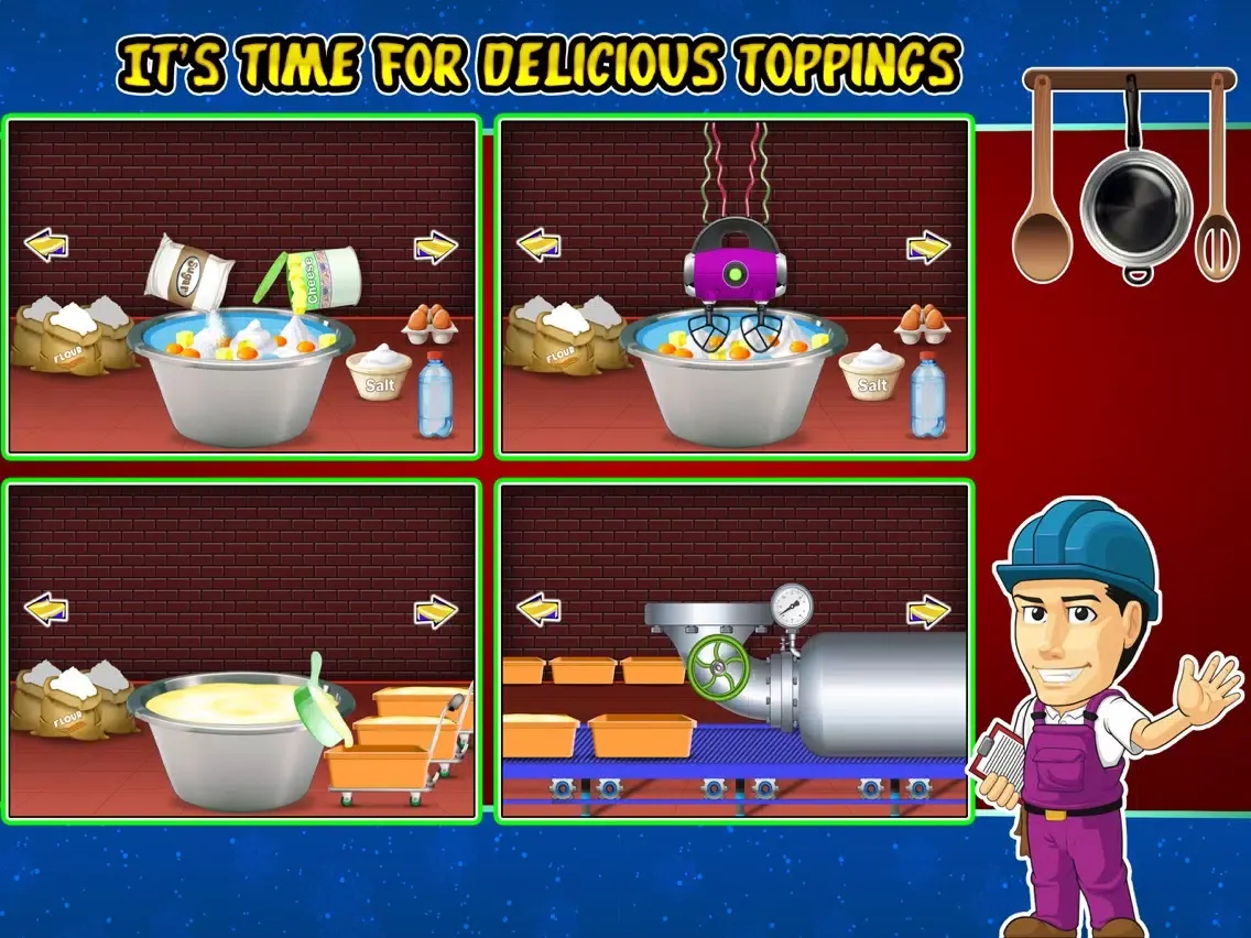 Pizza Factory & Cooking- Crazy Food Maker iPad  스크린샷