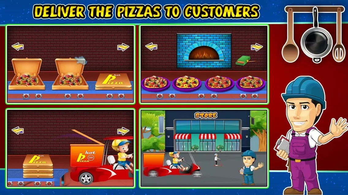 Pizza Factory & Cooking- Crazy Food Maker 스크린샷