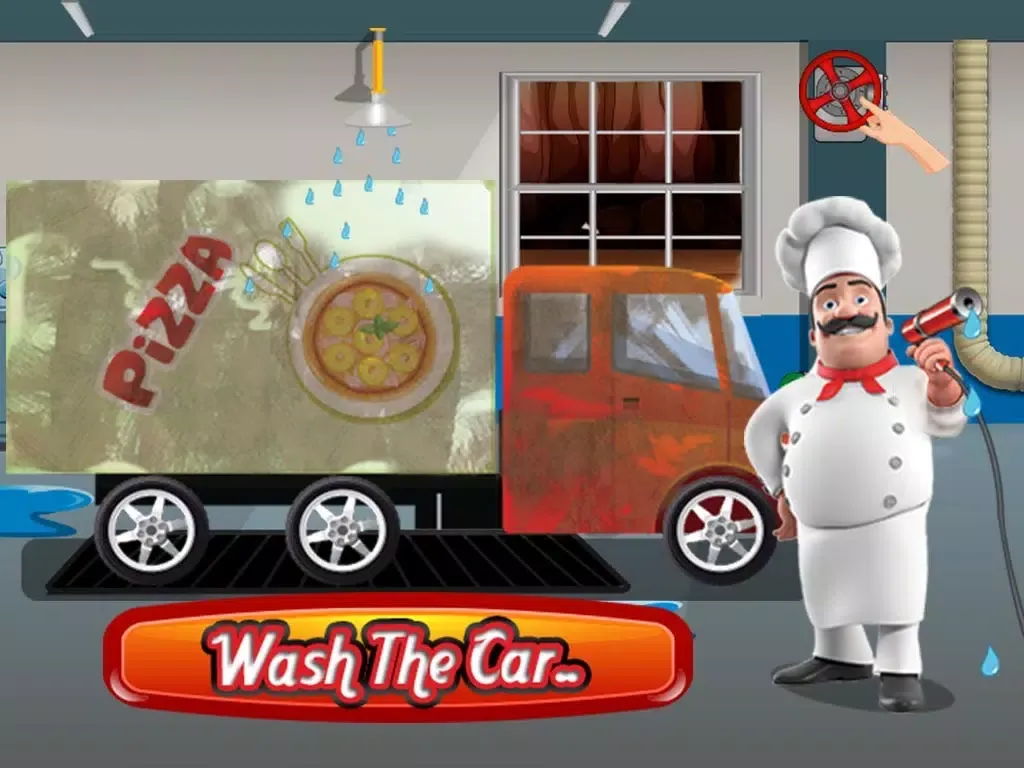 Скриншоты Pizza Truck Wash - Dirty, messy and dusty car washing and crazy clean up adventure game iPad 