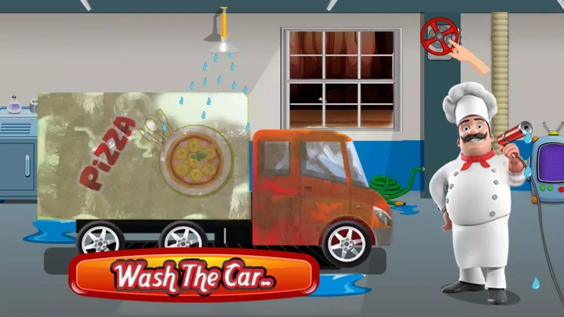 Скриншоты Pizza Truck Wash - Dirty, messy and dusty car washing and crazy clean up adventure game