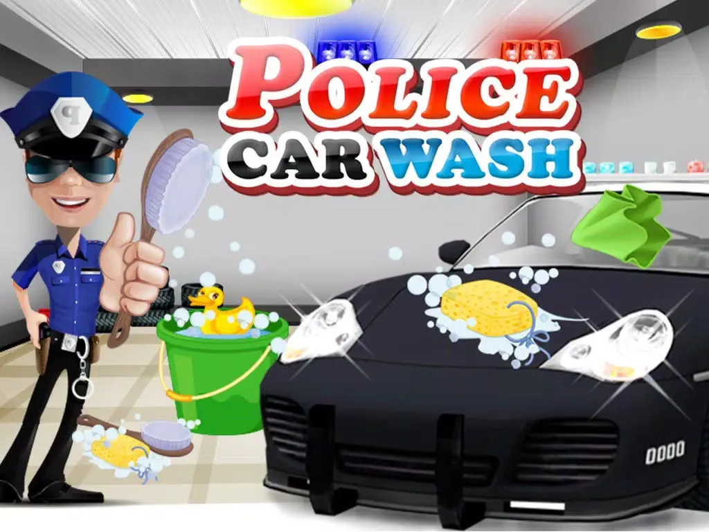 Police Car Wash – Cleanup messy vehicle in this auto cleaning game iPad  سکرین شاٹس