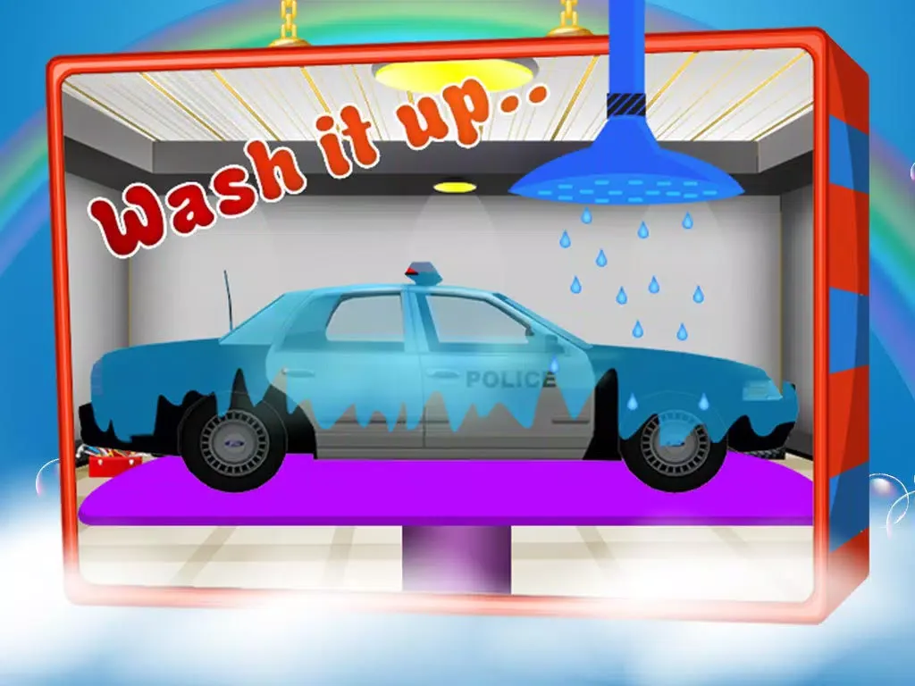 Police Car Wash – Cleanup messy vehicle in this auto cleaning game iPad  سکرین شاٹس