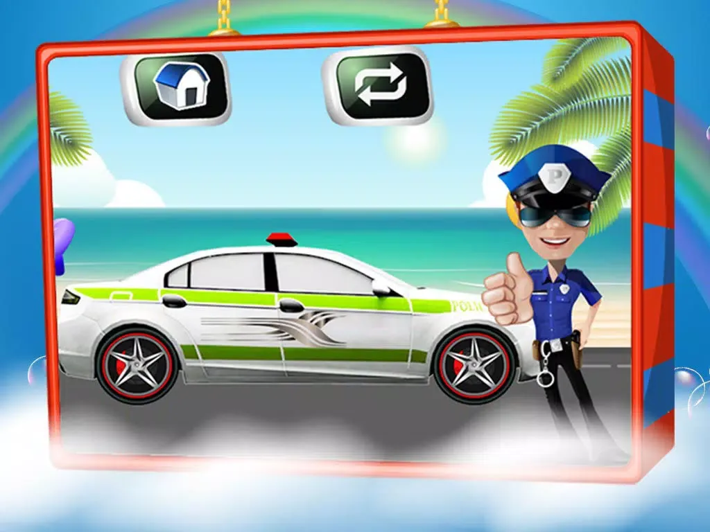 Police Car Wash – Cleanup messy vehicle in this auto cleaning game iPad  سکرین شاٹس