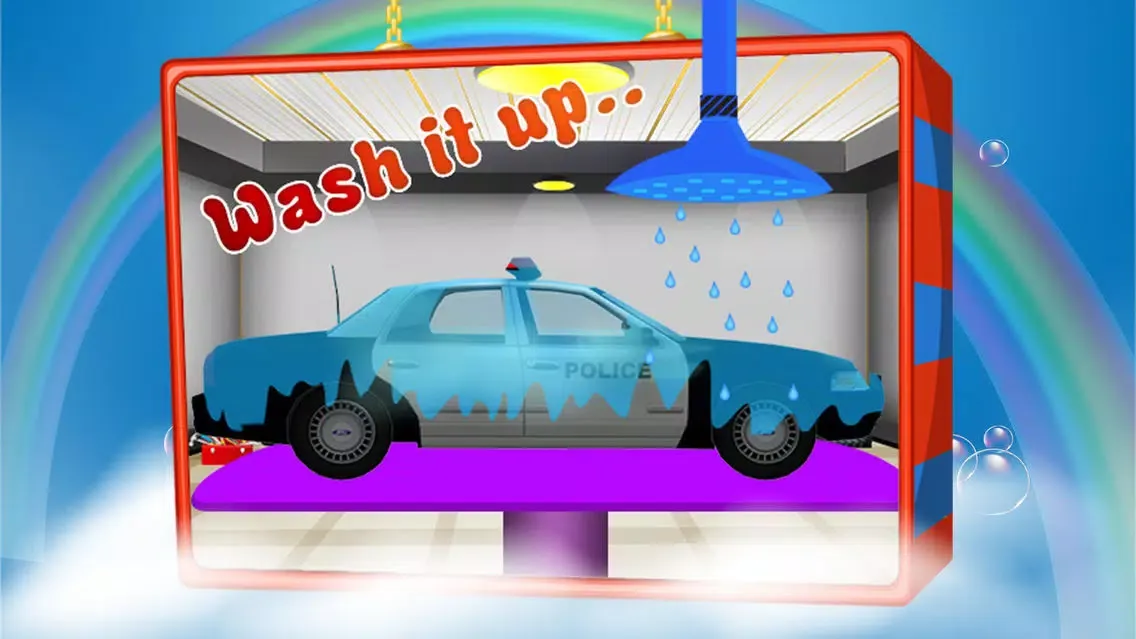 Police Car Wash – Cleanup messy vehicle in this auto cleaning game سکرین شاٹس