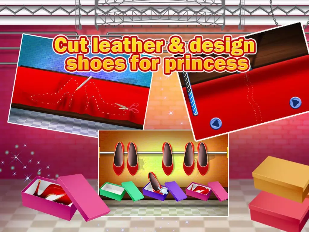 Princess Shoe Factory – Design, make & decorate shoes in this maker game iPad  スクリーンショット