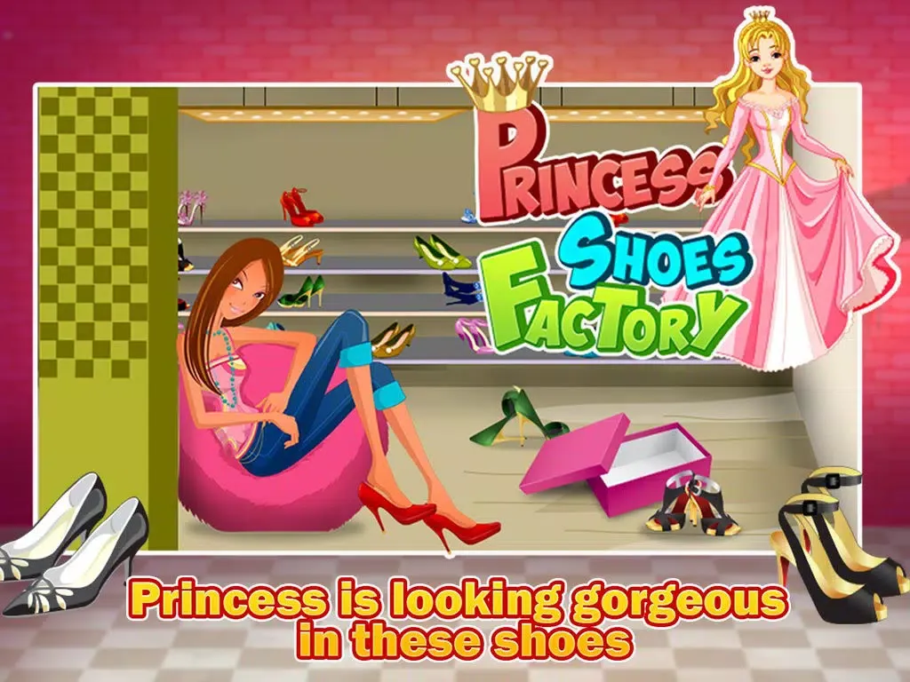 Princess Shoe Factory – Design, make & decorate shoes in this maker game iPad  スクリーンショット