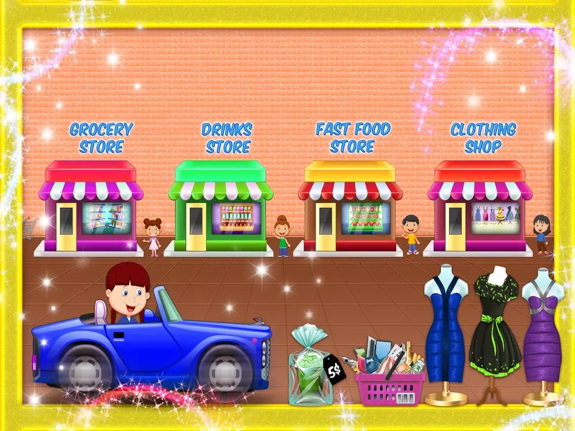 Capturas de tela do Supermarket Drive thru Shop- City Car Shopping iPad 