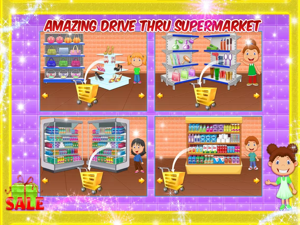 Capturas de tela do Supermarket Drive thru Shop- City Car Shopping iPad 