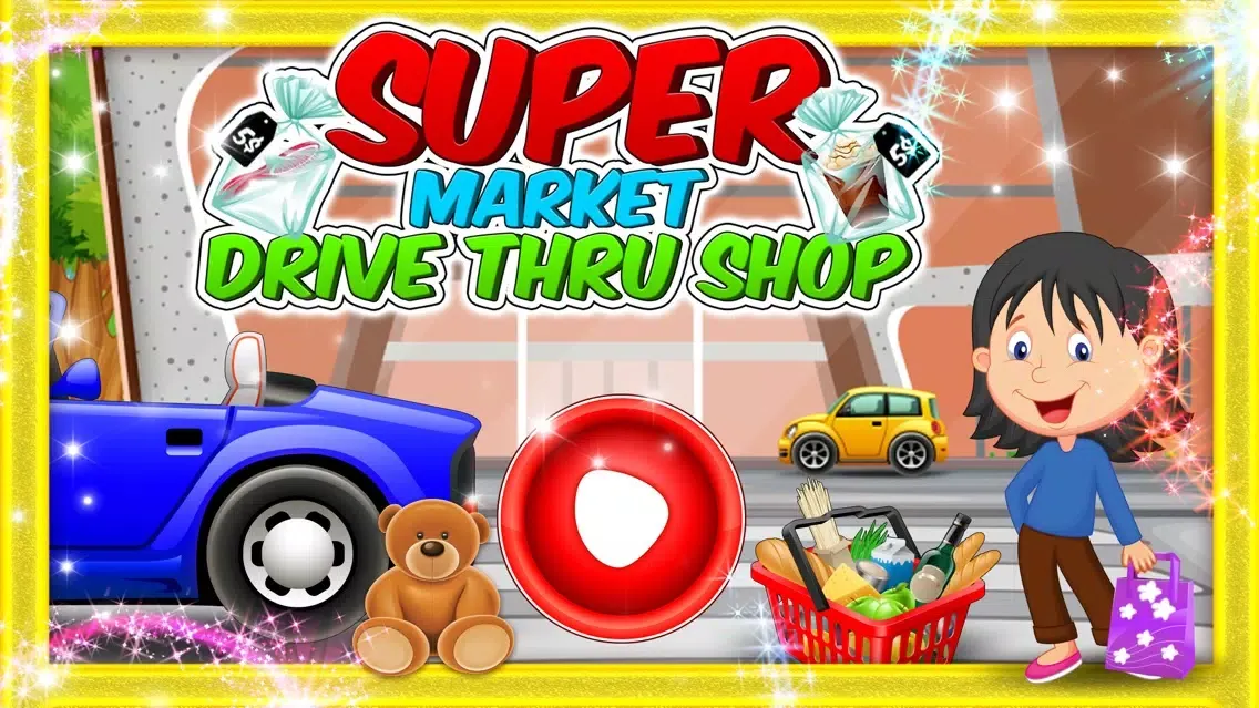 Capturas de tela do Supermarket Drive thru Shop- City Car Shopping