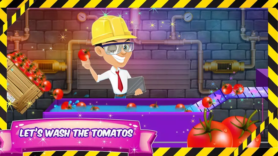 Capturas de pantalla de Tomato Ketchup Factory – Make carnival food in this cooking mania game for kids