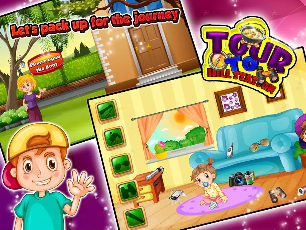 Tour to Hill Station – Crazy camping, cooking & shopping fun game iPad  سکرین شاٹس