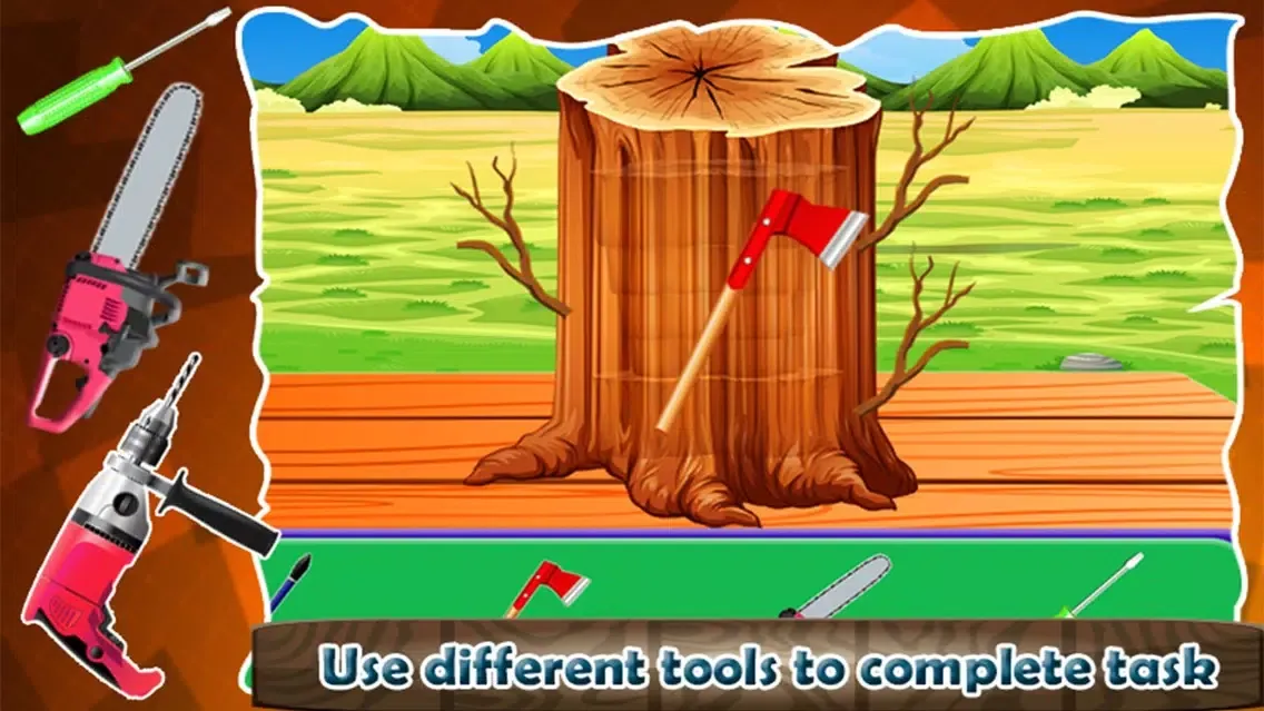 Tree Sculpture Exhibition – Wood Cutter Game Screenshots