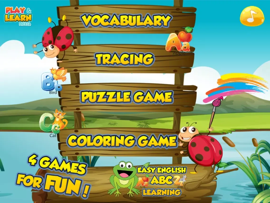 Easy English ABC Learning Game iPad  Screenshots
