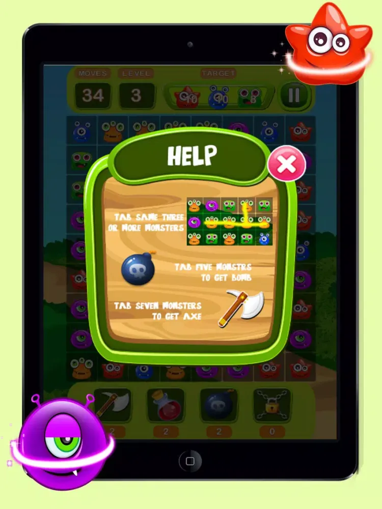 Monster Blast Killer iPad  Screenshots