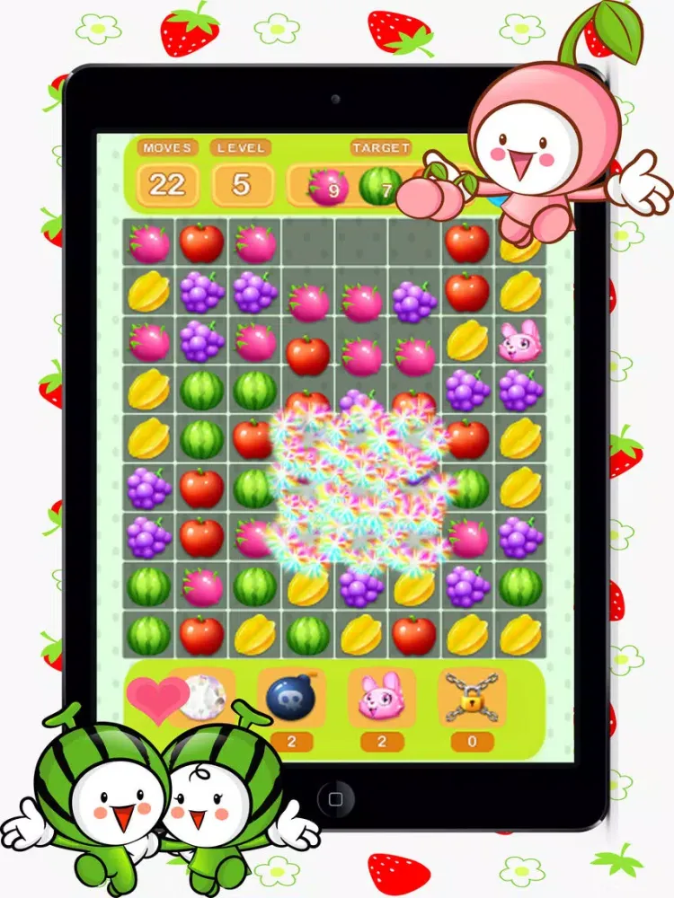 Super Fruit Heroes Crush iPad স্ক্রিনশট