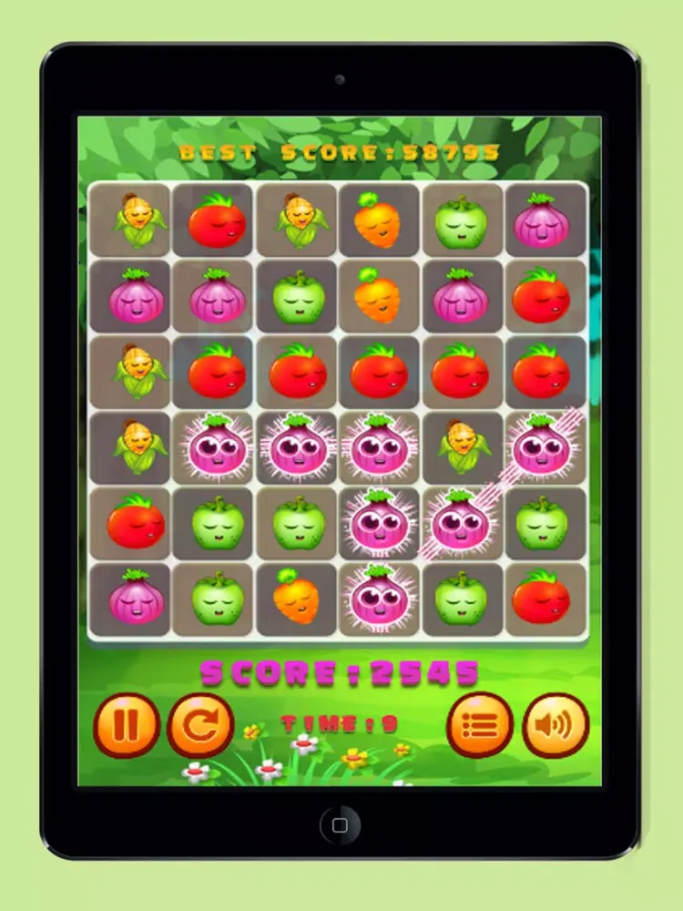 Veggies Link Crush iPad 스크린샷