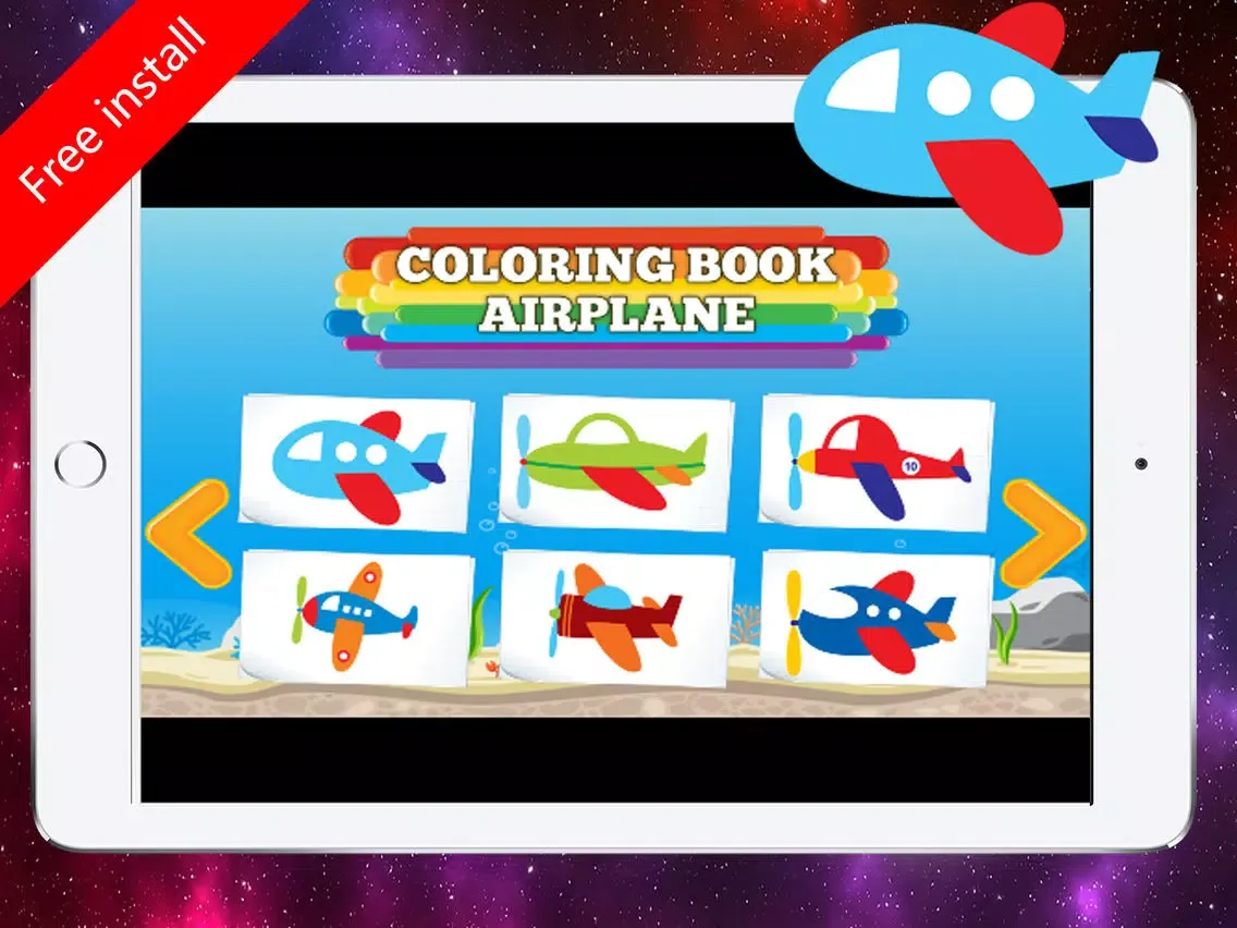 Airplane Coloring Pages Aircraft Coloring Book iPad 应用截图