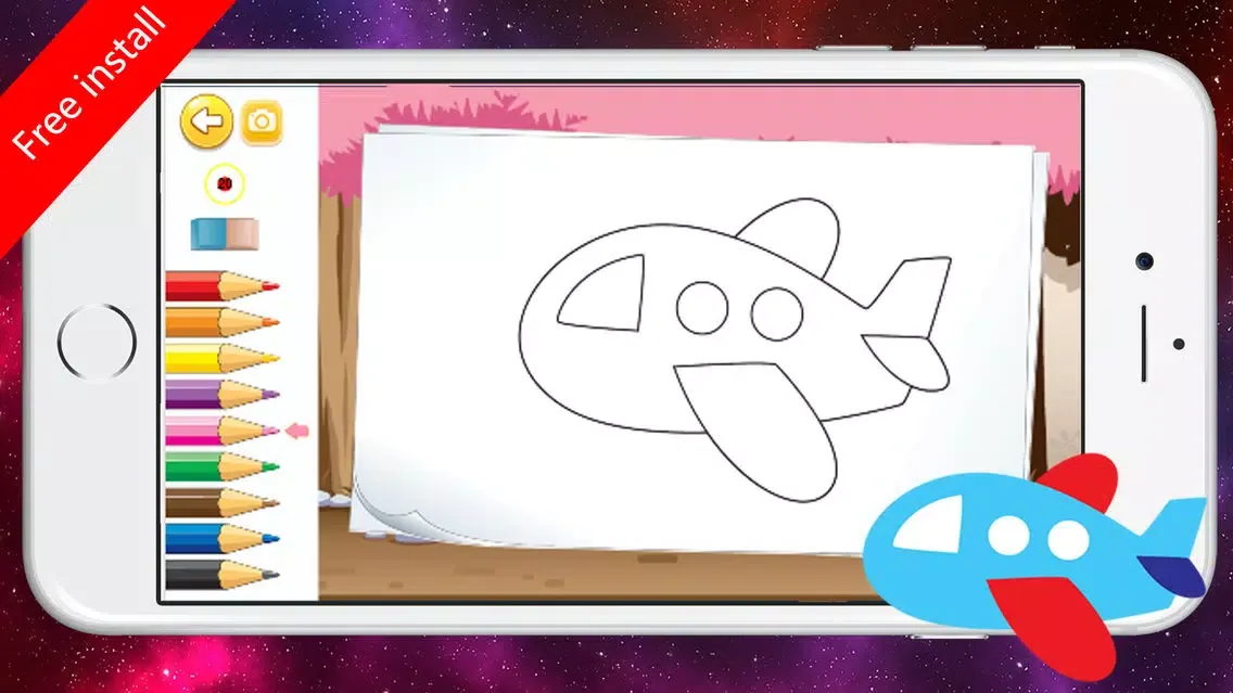 Airplane Coloring Pages Aircraft Coloring Book应用截图
