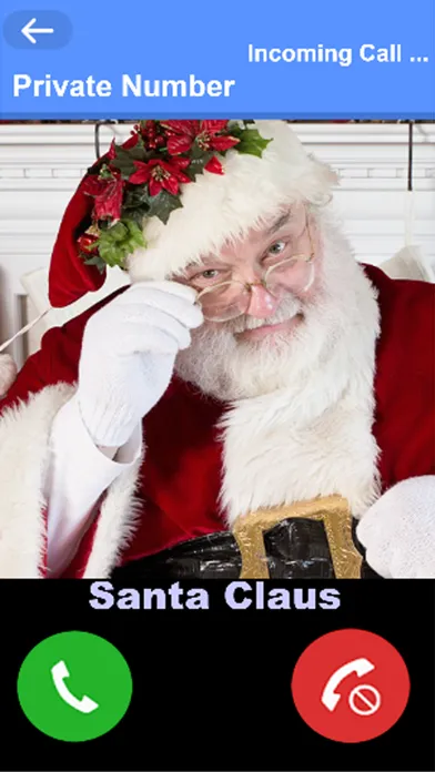 A Call From Santa Prank : Fake Phone Call Screenshots