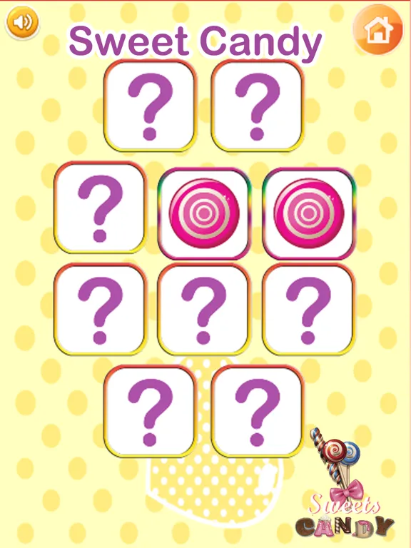 تصاویر Sweet Candy Memory Matching Game Kids Toddlers iPad 