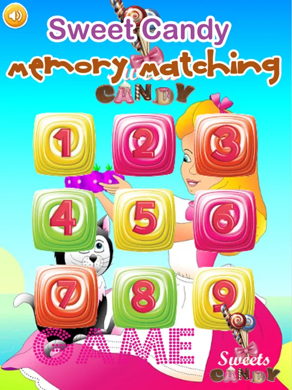 تصاویر Sweet Candy Memory Matching Game Kids Toddlers iPad 