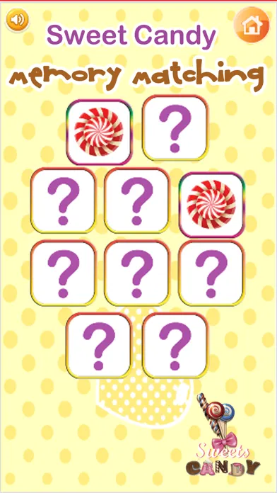 تصاویر Sweet Candy Memory Matching Game Kids Toddlers