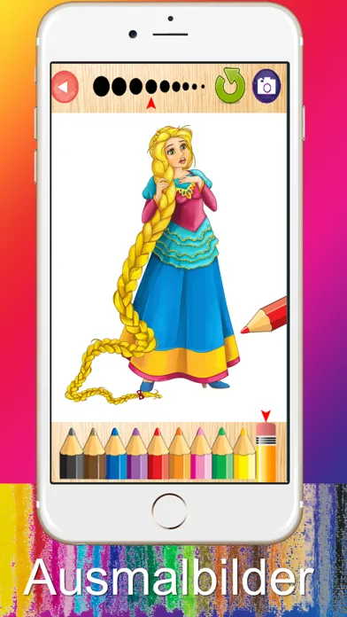 Скриншоты Ausmalbilder für Kinder Kleine Prinzessin