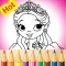 Princess Coloring Pages Mandala Coloring Book