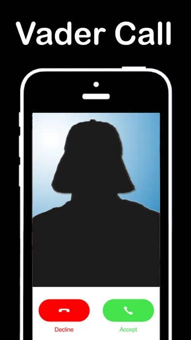 Capturas de tela do Fake Call From Darth Vader : Prank for a Birthday