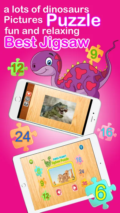 Jurassic Dinosaurs Jigsaw Puzzle - Planet Dinos Educational Puzzles Games to Help Kids and Kindergartens Learn Screenshots