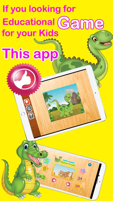 Jurassic Dinosaurs Jigsaw Puzzle - Planet Dinos Educational Puzzles Games to Help Kids and Kindergartens Learn Screenshots