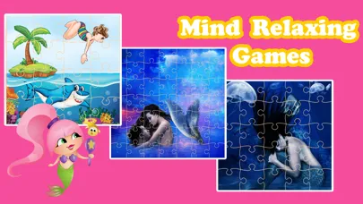 Cute Mermaid Princess Jigsaw Puzzle Game Free - UnderWater Marine Animals Magic Games Brain Training Education For Kids Screenshots