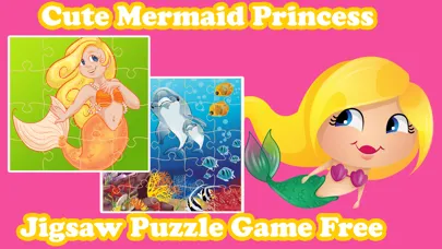Cute Mermaid Princess Jigsaw Puzzle Game Free - UnderWater Marine Animals Magic Games Brain Training Education For Kids Screenshots