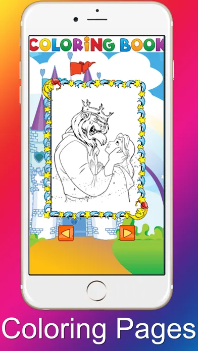 Princess Coloring Pages Beauty and the Beast Screenshots
