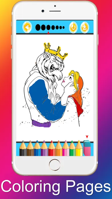 Princess Coloring Pages Beauty and the Beast Screenshots