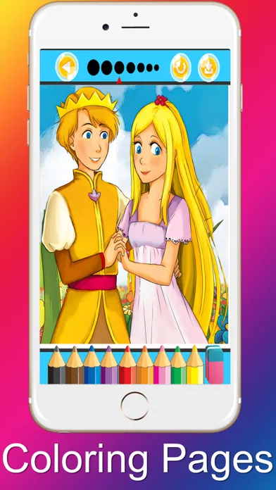 Princess Coloring Pages Beauty and the Beast Screenshots