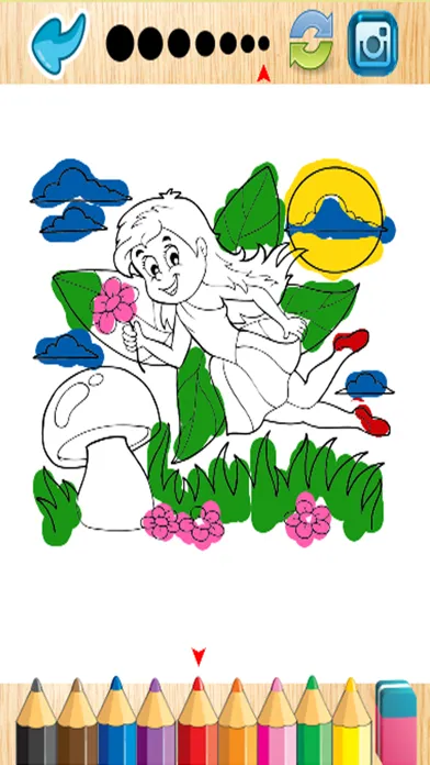 Princess Coloring Pages Fairy Tail Coloring Book Screenshots