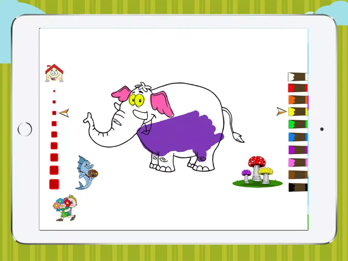 Ảnh chụp màn hình của Animals coloring books for fun iPad 