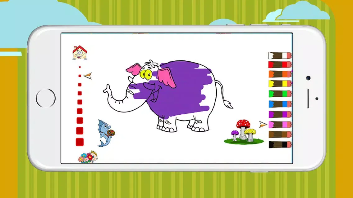 Ảnh chụp màn hình của Animals coloring books for fun
