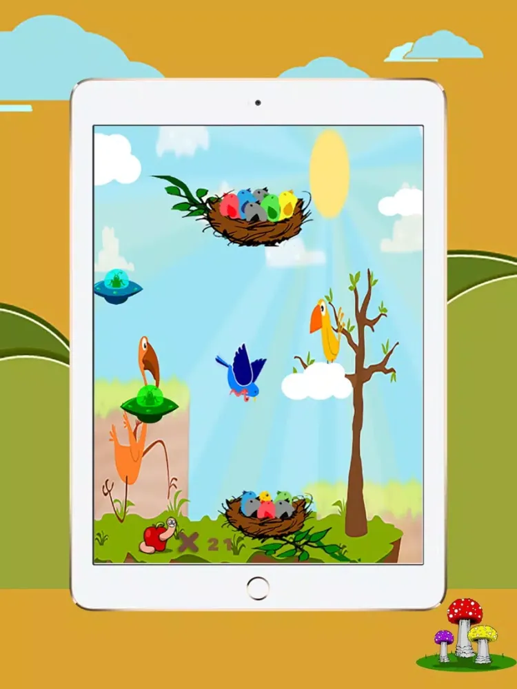 Flapper feed game for kids iPad 应用截图