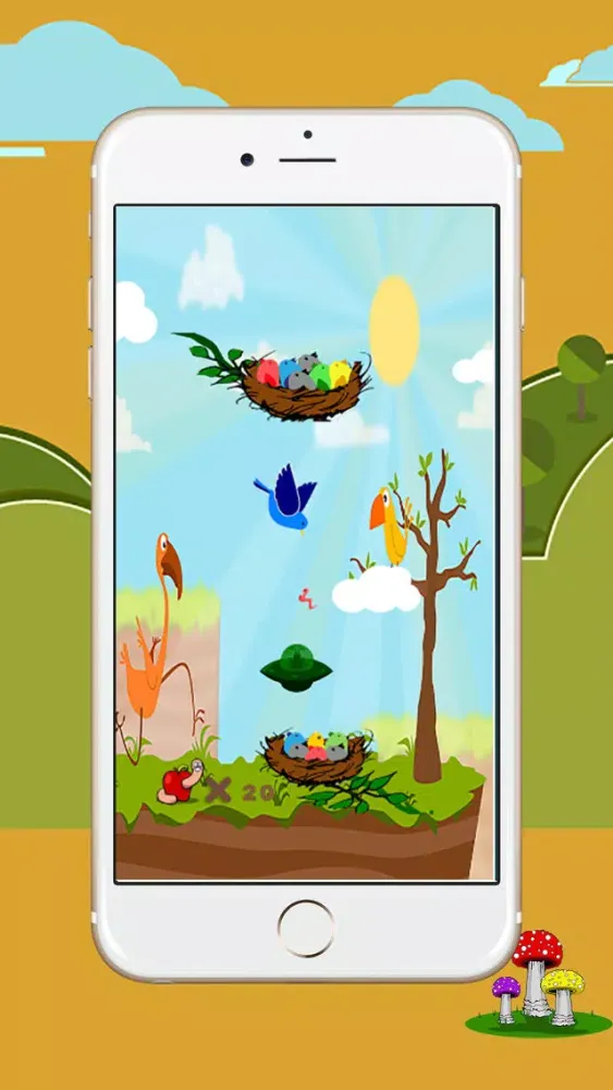 Flapper feed game for kids应用截图