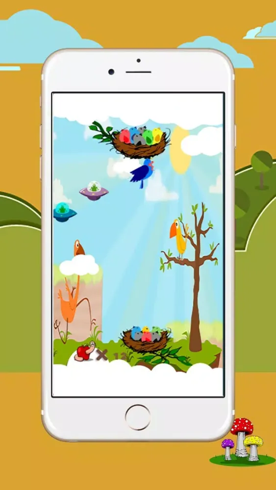 Flapper feed game for kids应用截图