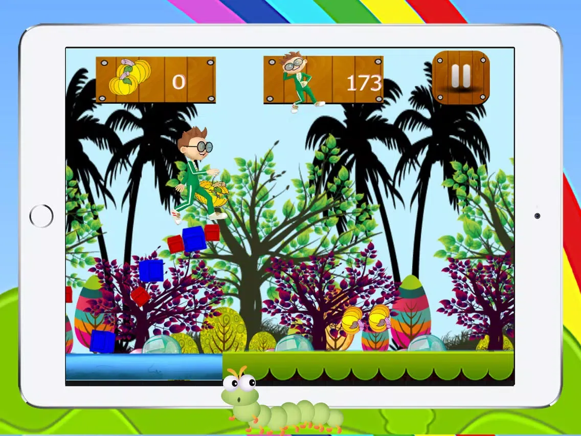 Hero man pumpkin stick jump games for free iPad  Ekran Görüntüleri