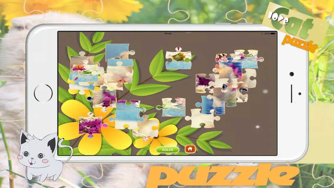 Captures d'écran de Big cats puzzles jigsaw everyday for adult