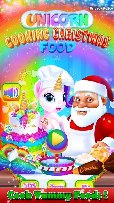 Unicorn Cooking Christmas Game سکرین شاٹس