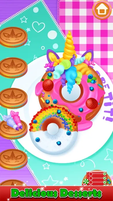 Unicorn Cooking Christmas Game سکرین شاٹس